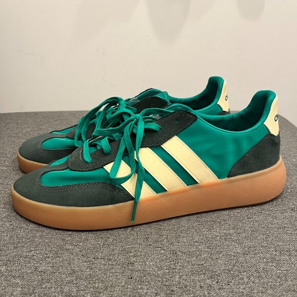 Men's Adidas Sneakers - Green & Cream Colorway - Size 12.5 - Picture 3 of 8